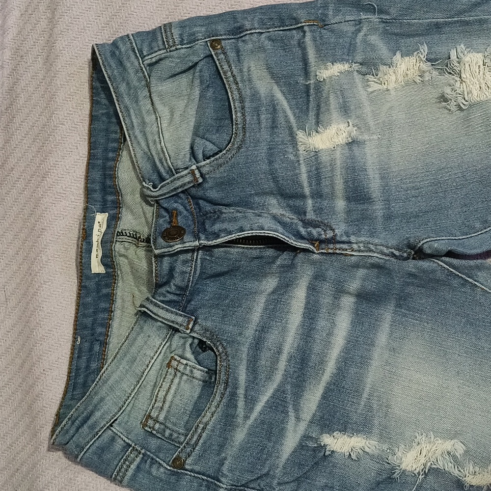Machine Distressed Jeans - Picture 2 of 5